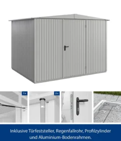 Hörmann Berry-Gerätehaus Classic-S Typ 3, ca. B323,6/H219,4/T247,7 cm