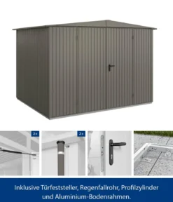 Hörmann Berry-Gerätehaus Classic-S Typ 3, ca. B323,6/H219,4/T247,7 cm