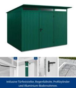 Hörmann Berry-Gerätehaus Classic-P Typ 3, ca. B312,7/H232,3/T283,4 cm