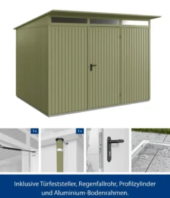 Hörmann Berry-Gerätehaus Classic-P Typ 3, ca. B312,7/H232,3/T283,4 cm