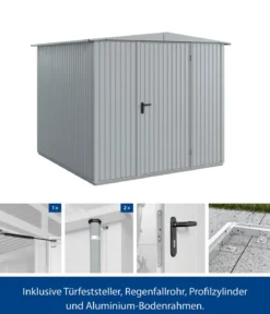 Hörmann Berry-Gerätehaus Classic-S Typ 2, ca. B258,8/H216/T247,7 cm