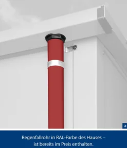 Hörmann Berry-Gerätehaus Classic-S Typ 2, ca. B258,8/H216/T247,7 cm