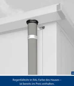 Hörmann Berry-Gerätehaus Classic-S Typ 2, ca. B258,8/H216/T247,7 cm