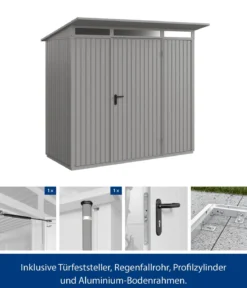 Hörmann Berry-Gerätehaus Classic-P Typ 1, ca. B247,9/H228,6/T153 cm