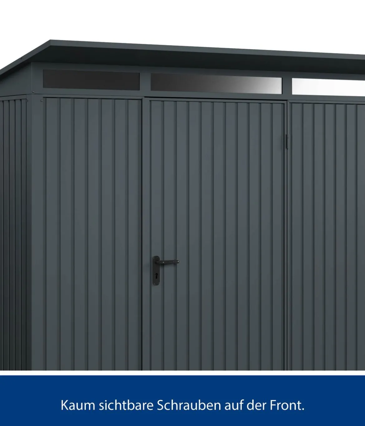 Hörmann Berry-Gerätehaus Classic-P Typ 1, ca. B247,9/H228,6/T153 cm