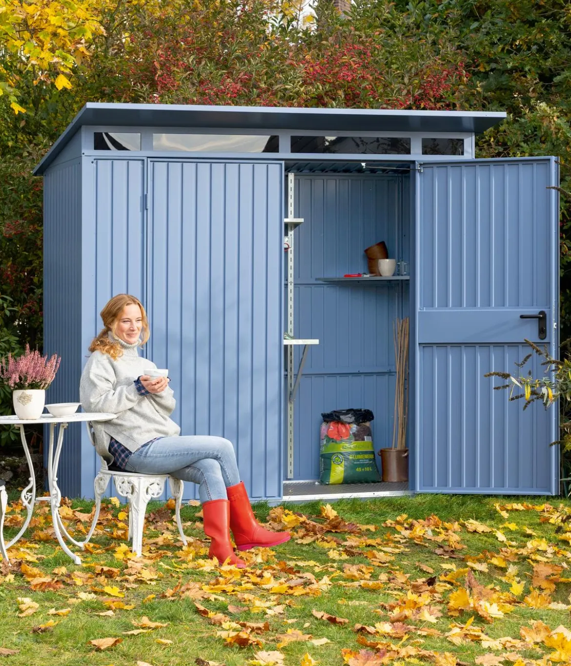 Hörmann Berry-Gerätehaus Classic-P Typ 1, ca. B247,9/H228,6/T153 cm