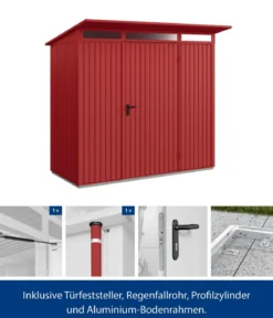Hörmann Berry-Gerätehaus Classic-P Typ 1, ca. B247,9/H228,6/T153 cm