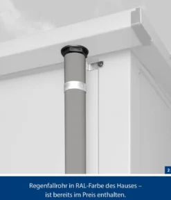 Hörmann Berry-Gerätehaus Classic-S Typ 1, ca. B258,8/H216/T121,3 cm