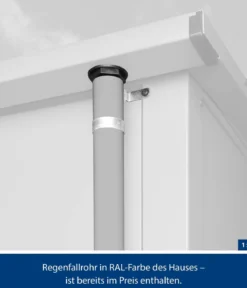 Hörmann Berry-Gerätehaus Classic-P Typ 2, ca. B247,9/H232,3/T283,4 cm