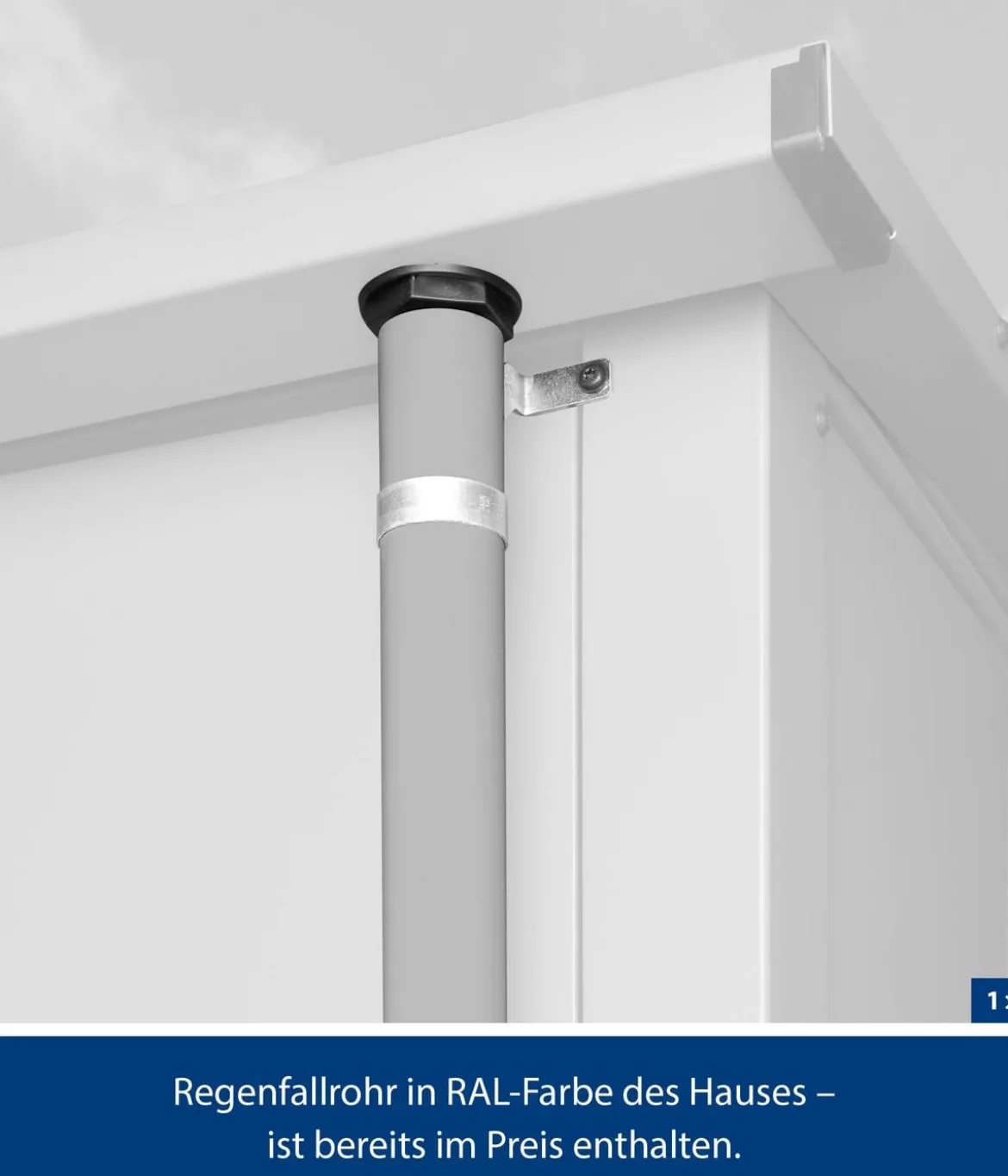 Hörmann Berry-Gerätehaus Classic-P Typ 2, ca. B247,9/H232,3/T283,4 cm
