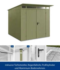 Hörmann Berry-Gerätehaus Classic-P Typ 2, ca. B247,9/H232,3/T283,4 cm