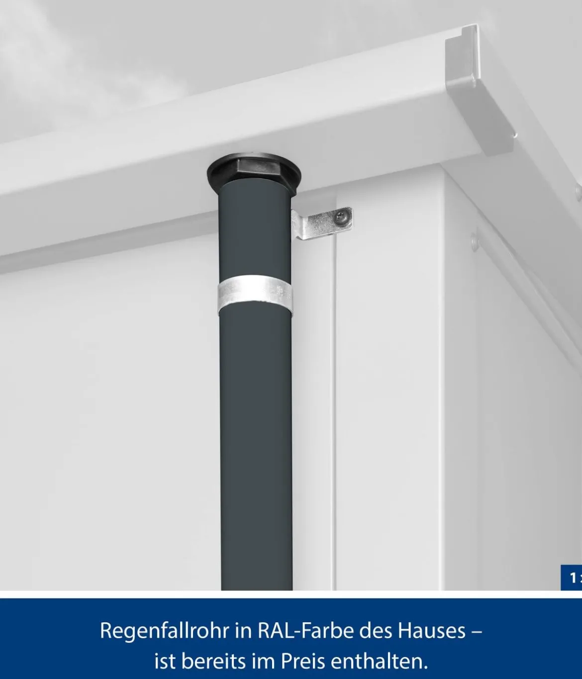 Hörmann Berry-Gerätehaus Classic-P Typ 2, ca. B247,9/H232,3/T283,4 cm