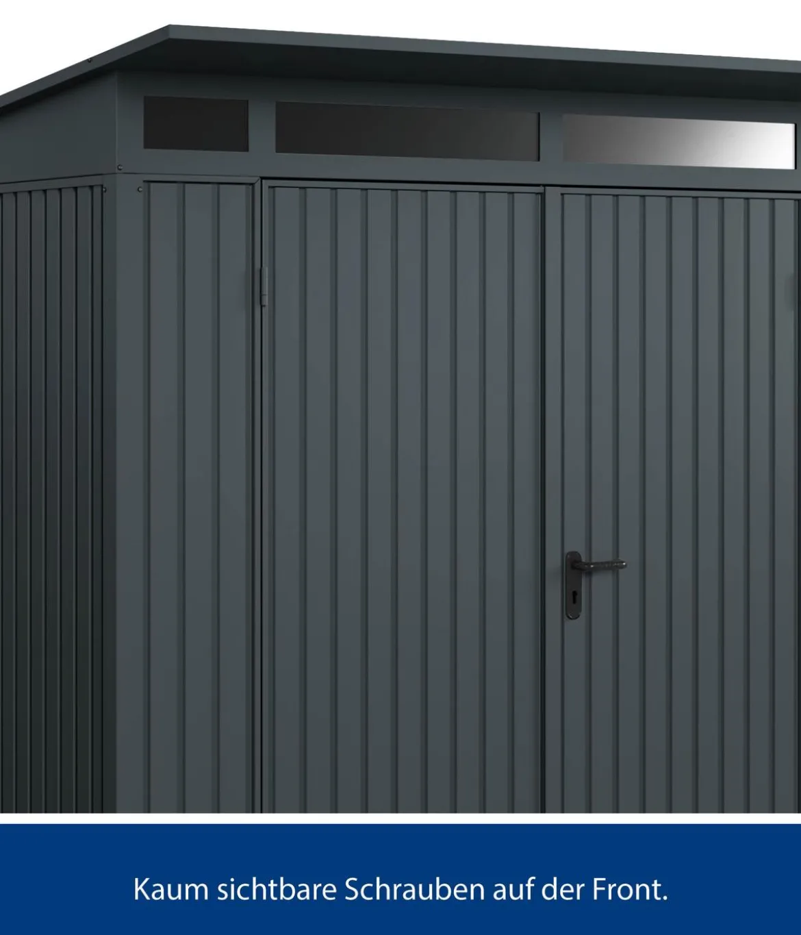 Hörmann Berry-Gerätehaus Classic-P Typ 2, ca. B247,9/H232,3/T283,4 cm