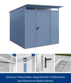 Hörmann Berry-Gerätehaus Classic-P Typ 2, ca. B247,9/H232,3/T283,4 cm