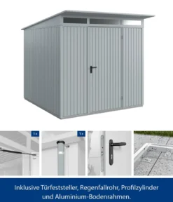 Hörmann Berry-Gerätehaus Classic-P Typ 2, ca. B247,9/H232,3/T283,4 cm