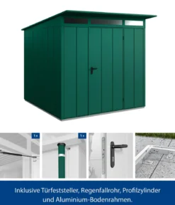Hörmann Berry-Gerätehaus Modern-P Typ 2, ca. B247,9/H232,3/T283,4 cm