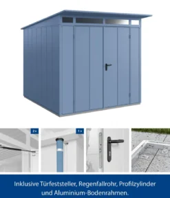 Hörmann Berry-Gerätehaus Modern-P Typ 2, ca. B247,9/H232,3/T283,4 cm