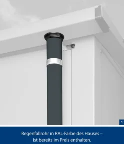 Hörmann Berry-Gerätehaus Modern-P Typ 2, ca. B247,9/H232,3/T283,4 cm