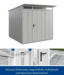 Hörmann Berry-Gerätehaus Modern-P Typ 2, ca. B247,9/H232,3/T283,4 cm