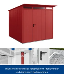 Hörmann Berry-Gerätehaus Modern-P Typ 2, ca. B247,9/H232,3/T283,4 cm