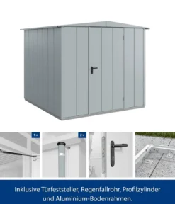 Hörmann Berry-Gerätehaus Modern-S Typ 2, ca. B258,8/H216/T247,7 cm