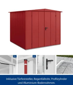 Hörmann Berry-Gerätehaus Modern-S Typ 2, ca. B258,8/H216/T247,7 cm
