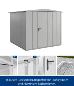 Hörmann Berry-Gerätehaus Modern-S Typ 2, ca. B258,8/H216/T247,7 cm