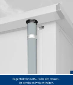 Hörmann Berry-Gerätehaus Modern-P Typ 1, ca. B247,9/H228,6/T153 cm