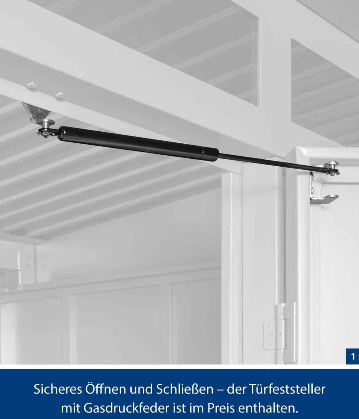Hörmann Berry-Gerätehaus Modern-P Typ 1, ca. B247,9/H228,6/T153 cm