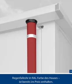 Hörmann Berry-Gerätehaus Modern-P Typ 1, ca. B247,9/H228,6/T153 cm