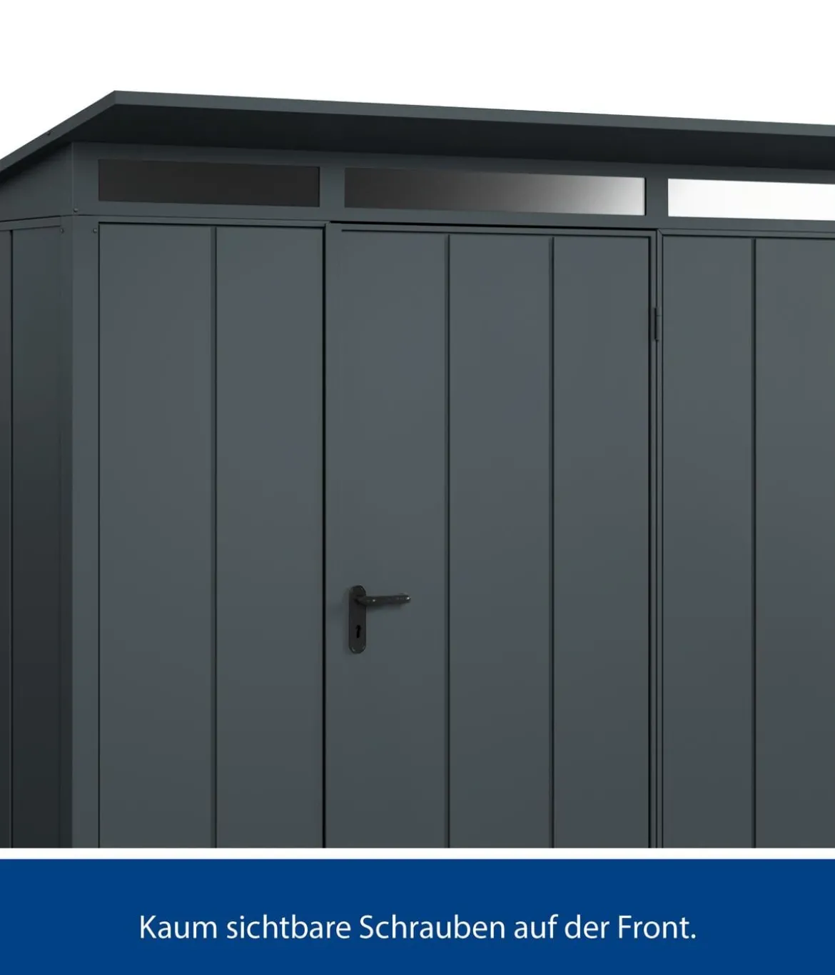 Hörmann Berry-Gerätehaus Modern-P Typ 1, ca. B247,9/H228,6/T153 cm