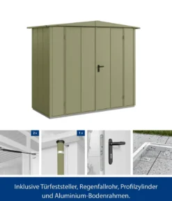 Hörmann Berry-Gerätehaus Modern-S Typ 1, ca. B258,8/H216/T121,3 cm