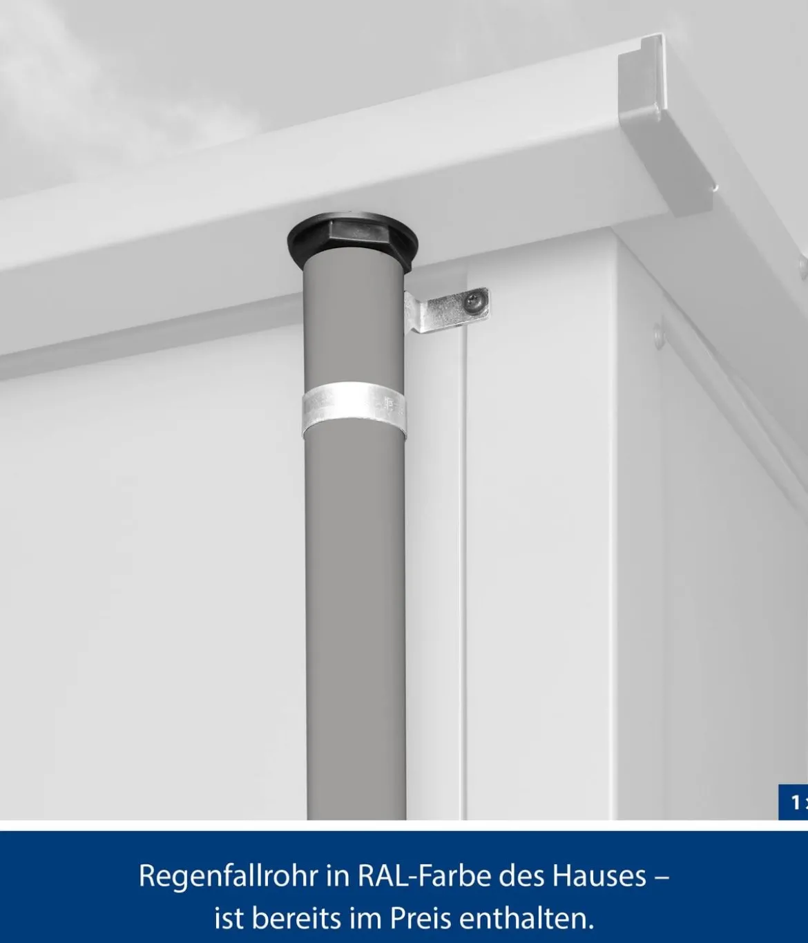 Hörmann Berry-Gerätehaus Modern-S Typ 1, ca. B258,8/H216/T121,3 cm