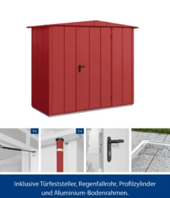 Hörmann Berry-Gerätehaus Modern-S Typ 1, ca. B258,8/H216/T121,3 cm
