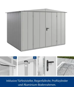 Hörmann Berry-Gerätehaus Modern-S Typ 3, ca. B323,6/H219,4/T247,7 cm