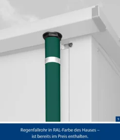 Hörmann Berry-Gerätehaus Modern-P Typ 3, ca. B312,7/H232,3/T283,4 cm