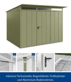 Hörmann Berry-Gerätehaus Modern-P Typ 3, ca. B312,7/H232,3/T283,4 cm
