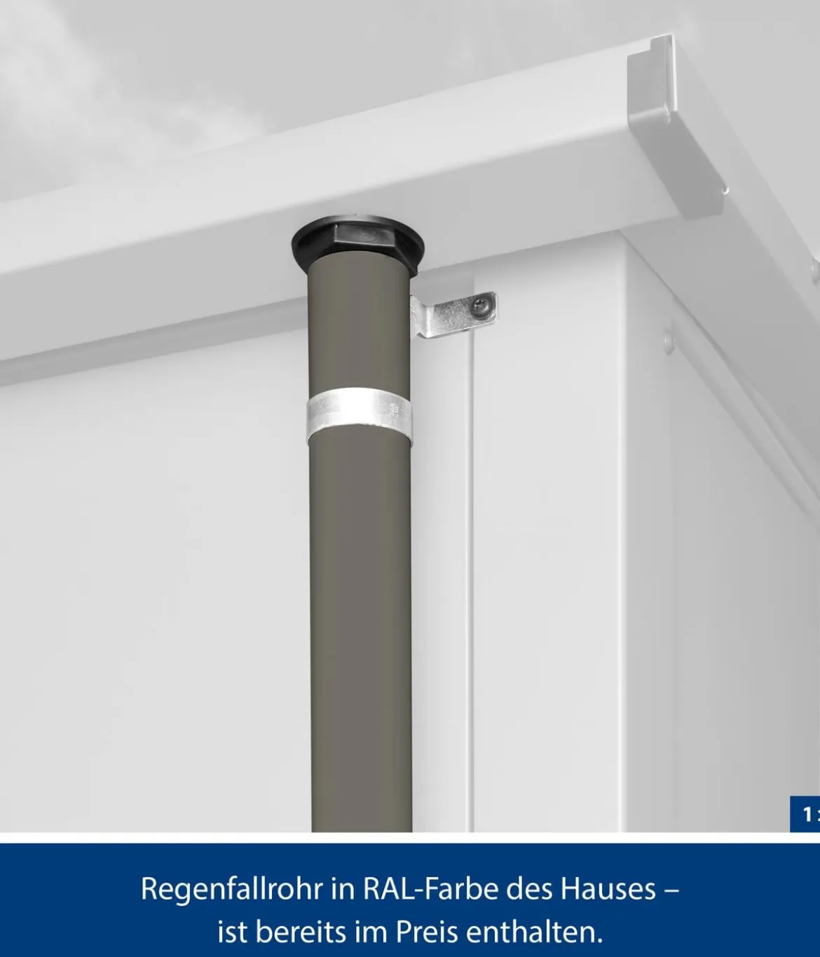Hörmann Berry-Gerätehaus Modern-P Typ 3, ca. B312,7/H232,3/T283,4 cm