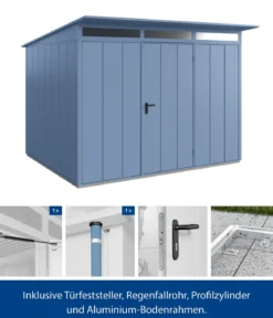 Hörmann Berry-Gerätehaus Modern-P Typ 3, ca. B312,7/H232,3/T283,4 cm