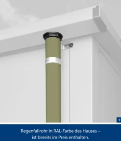 Hörmann Berry-Gerätehaus Modern-P Typ 3, ca. B312,7/H232,3/T283,4 cm