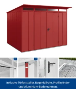 Hörmann Berry-Gerätehaus Modern-P Typ 3, ca. B312,7/H232,3/T283,4 cm