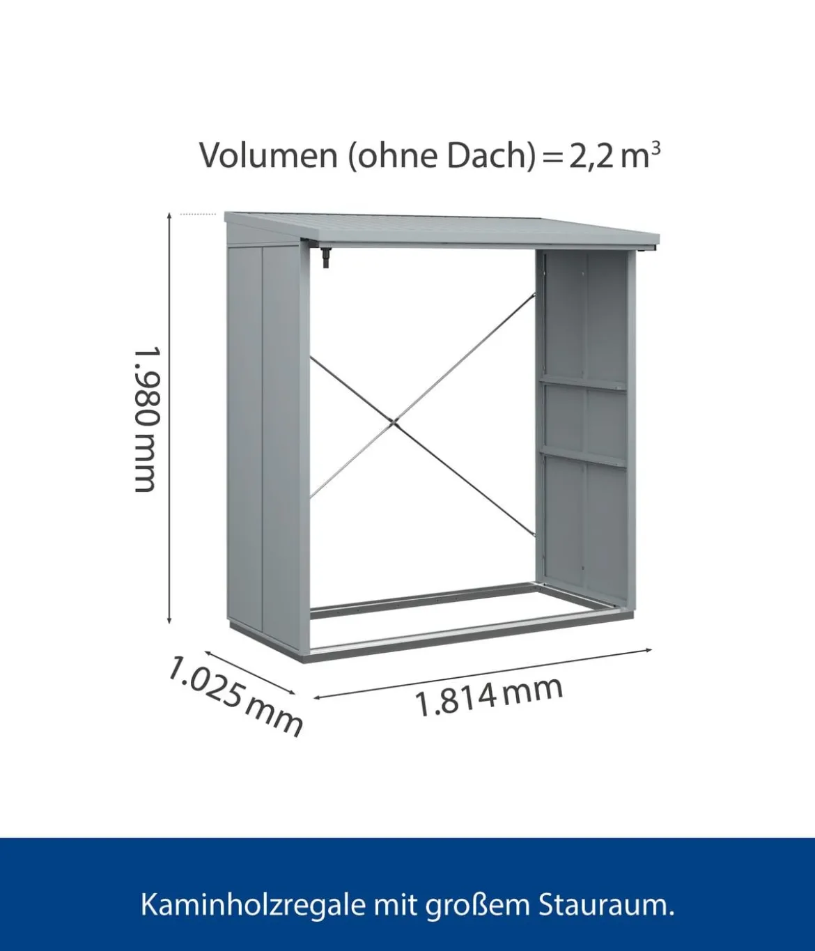 Hörmann Berry-Kaminholzregal Modern