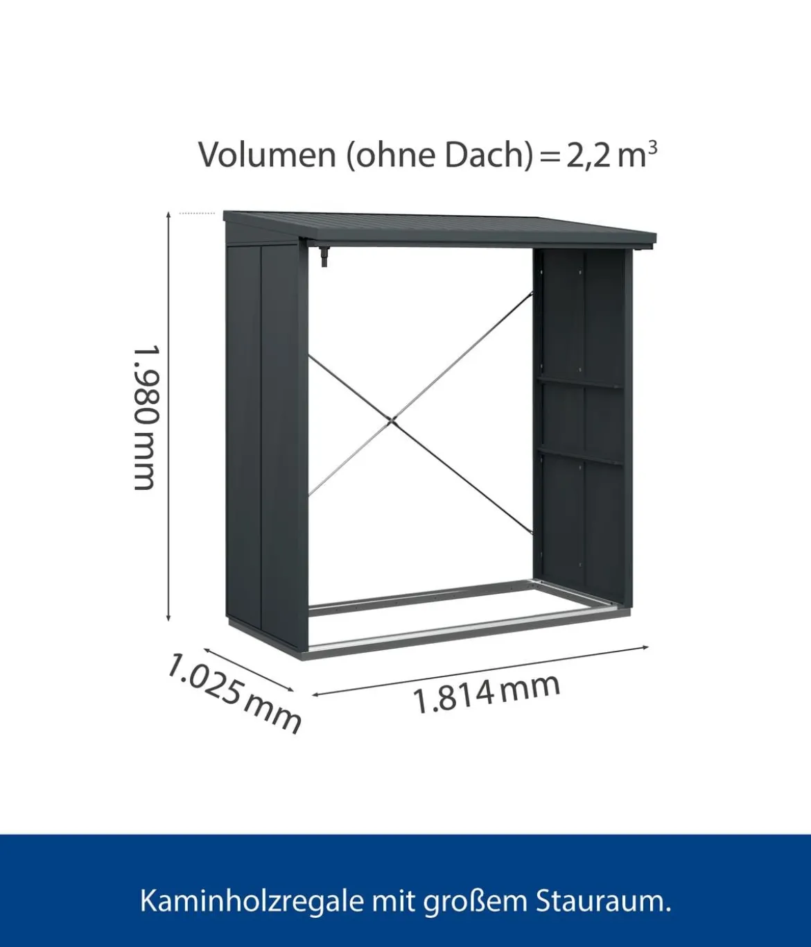 Hörmann Berry-Kaminholzregal Modern