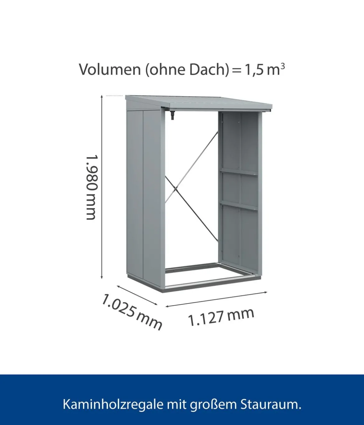 Hörmann Berry-Kaminholzregal Modern