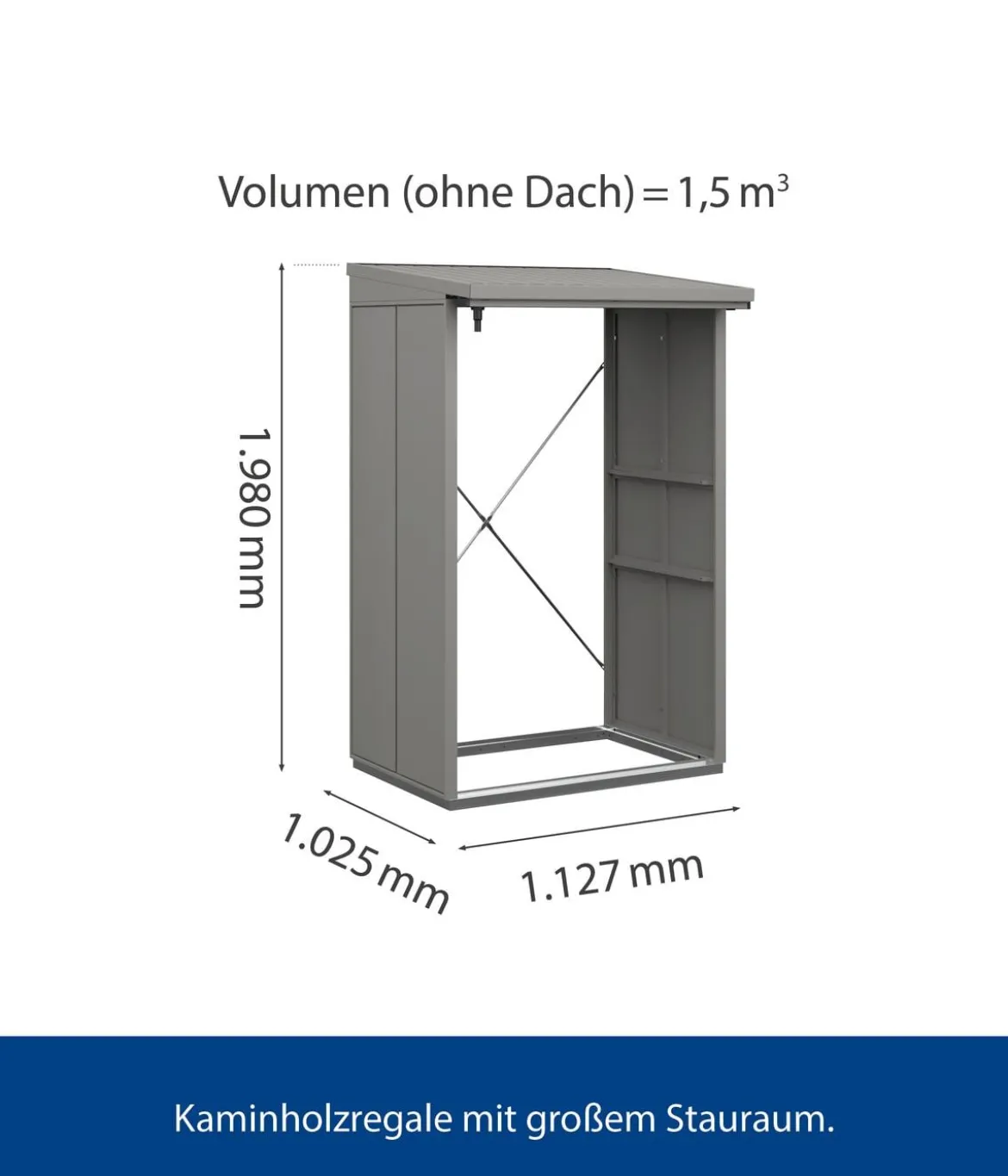 Hörmann Berry-Kaminholzregal Modern