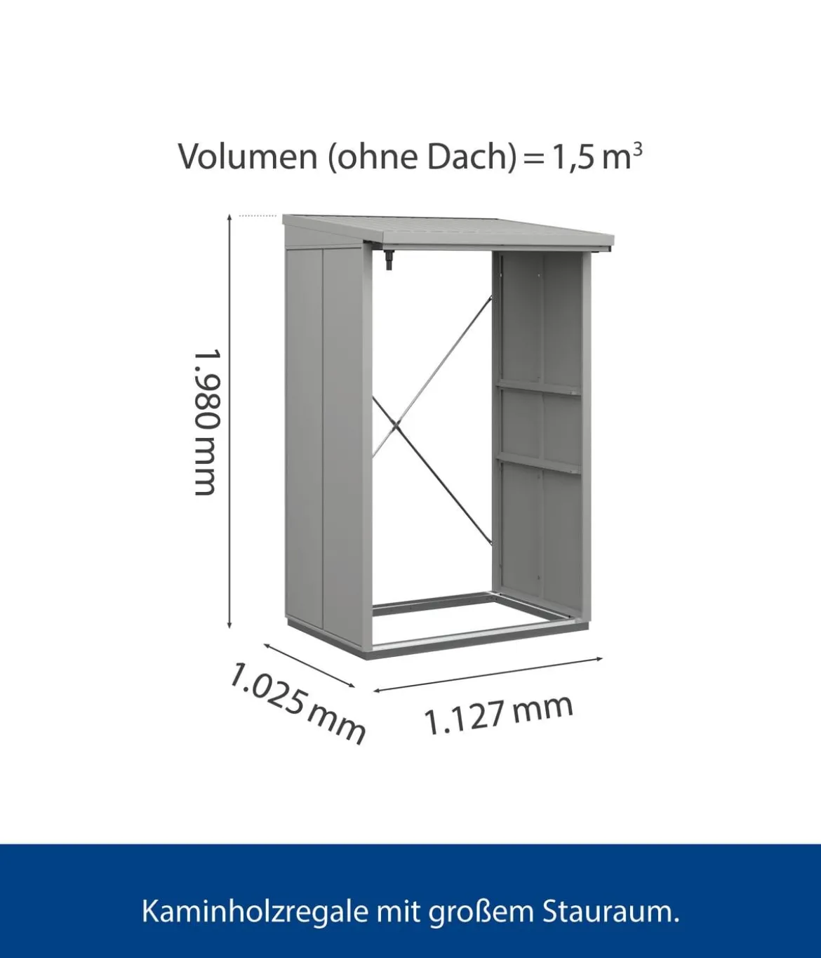 Hörmann Berry-Kaminholzregal Modern
