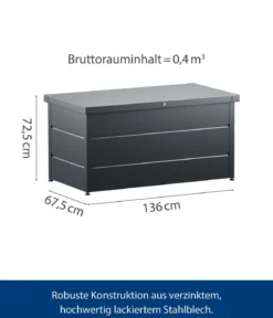 Hörmann Gartenbox Juno Modern 1320, 400 Liter, ca. B136/H72,5/T67,5 cm
