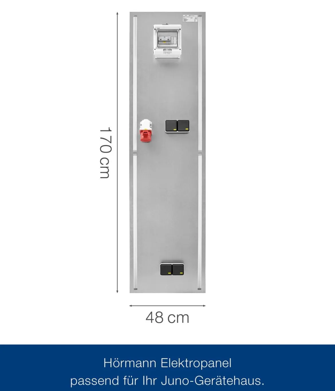 Hörmann Juno Elektropanel mit 3-Phasen-Wechselstrom, ca. B47/H170/T2 cm