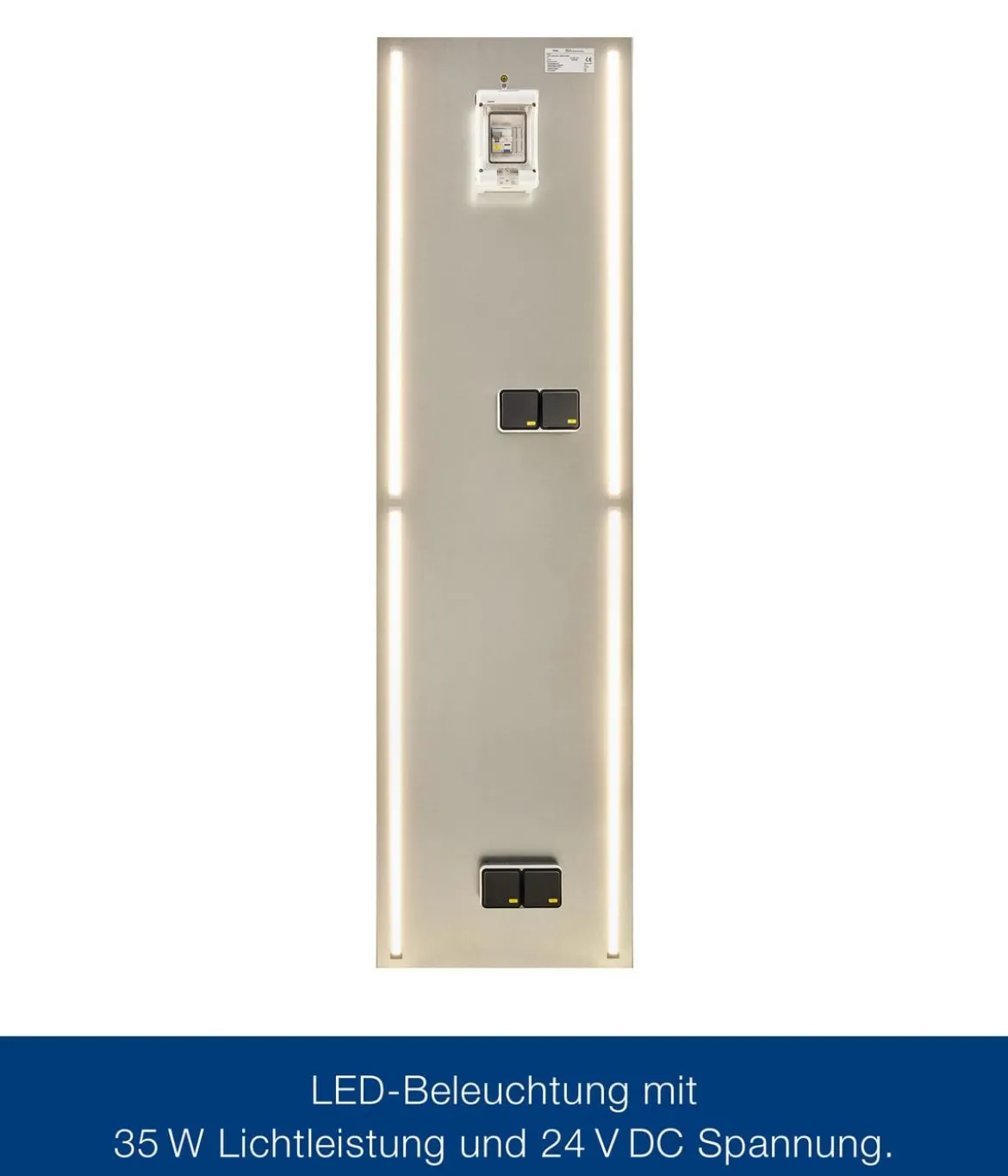 Hörmann Juno Elektropanel mit 1-Phasen-Wechselstrom, ca. B47/H180/T2 cm