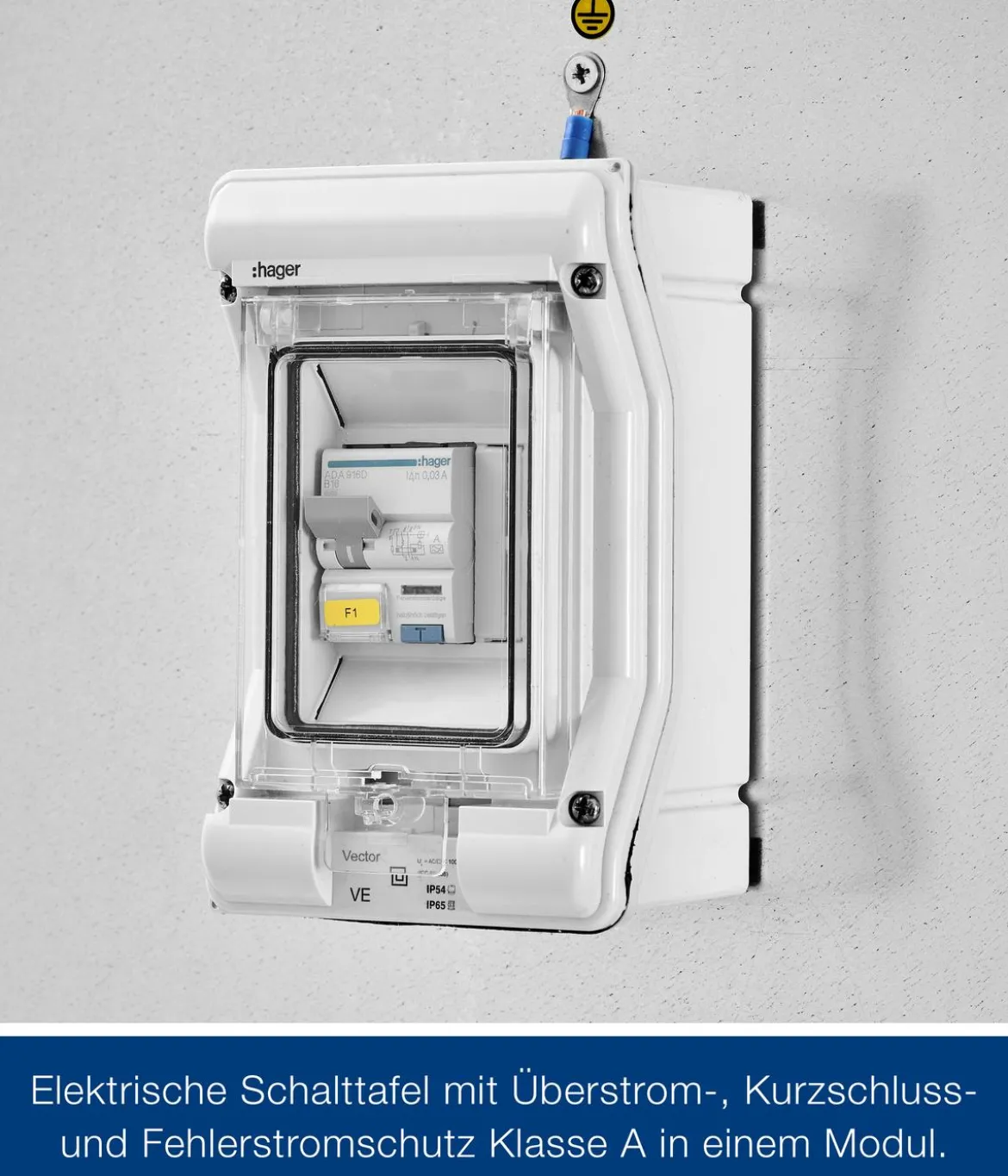 Hörmann Juno Elektropanel mit 1-Phasen-Wechselstrom, ca. B47/H180/T2 cm
